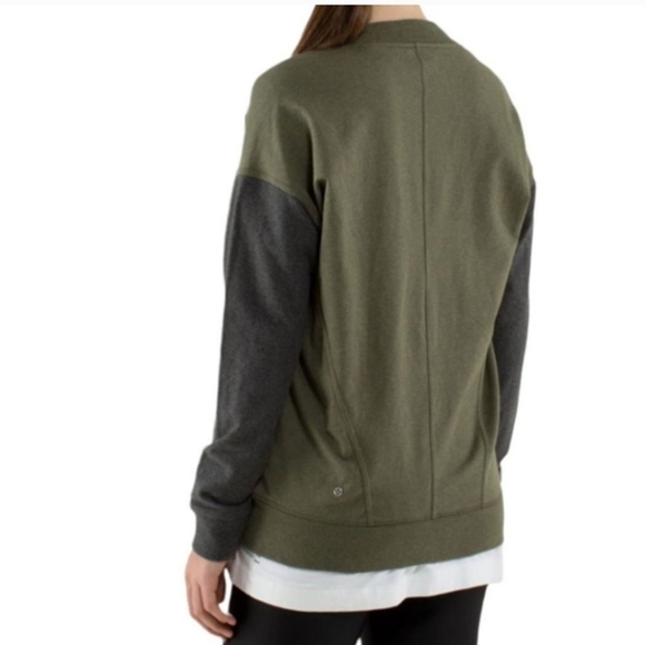 Lululemon Mula Bundle Wrap Heathered Fatigue Green / Heathered Dark Grey Size 8 - Picture 3 of 13